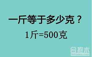 一斤等于多少克多少千克dzz