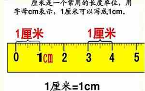 1厘米是一公分么