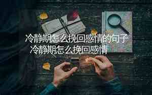怎样挽回感情的句子