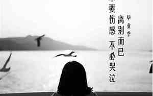 不说离别的离别句子简短
