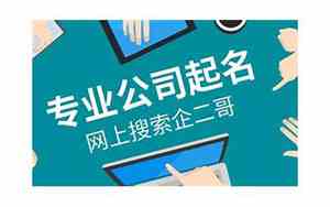 公司名字由谁起的好听
