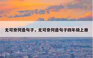 对事情无可奈何的句子有哪些