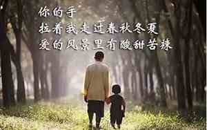 关于父亲节感人的句子有哪些