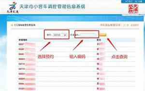 天津中小型汽车摇号查询系统