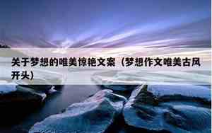 关于梦想的句子唯美短句英文