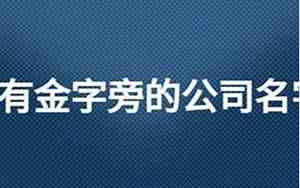 带行字的公司名