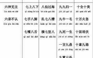 给孩子一到十开头的吉祥成语