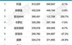 suv汽车销量排行榜最新2024