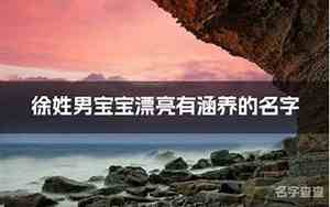 叶徐组合宝宝名字怎么取