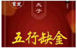 八字缺金公司起名大全