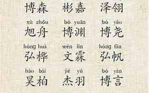 两个字取名男孩
