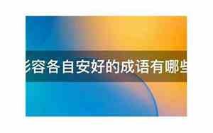 形容各自感受的句子是哪一句
