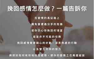 一条挽回感情的信息有哪些