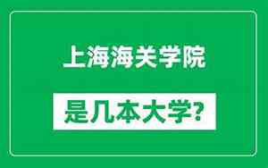 上海海关学院是一本还是二本录取分数线是多少