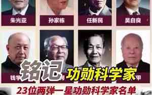 两弹一星科学家一共多少位