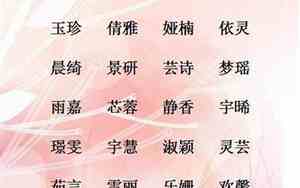 兰好听的女孩名字大全
