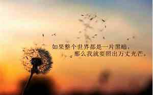 励志的英文句子说说心情图片