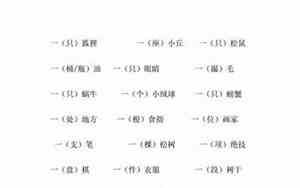 一什么旅行填量词二年级
