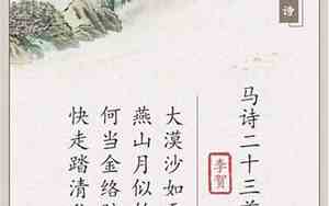 五年级关于马的句子摘抄