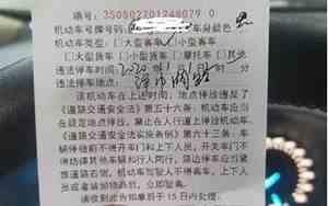成都违法停车告知单罚款多少