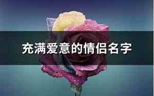 充满爱意的公司名字怎么取