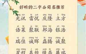 什么诚取公司名字比较好