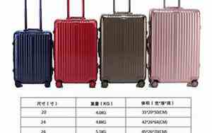 24寸行李箱长宽高是多少厘米可以托运吗