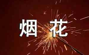 关于烟花化作尘埃的句子摘抄