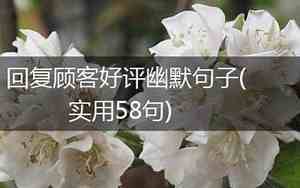 幽默感谢顾客句子