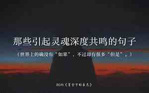 一起共鸣的句子