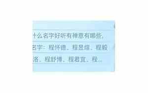 兔宝宝名字程毅寓意