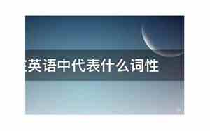 英语中的pl词性指的是什么