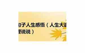 句子和道理