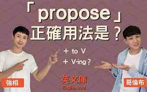 propose用法和搭配