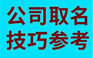 做服务的公司起名字